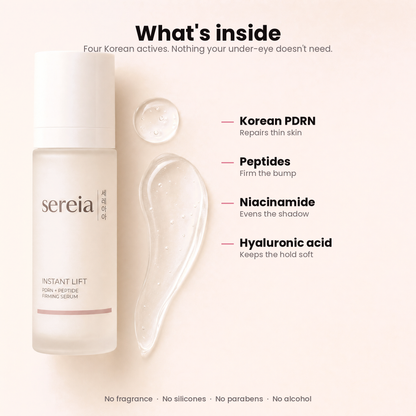 What's inside: Korean PDRN, peptides, niacinamide, hyaluronic acid