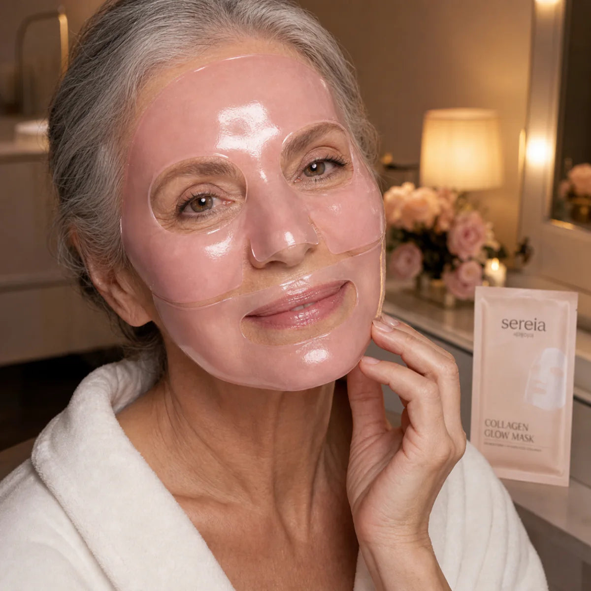 Salmon-PDRN collagen glow mask (3-pack)