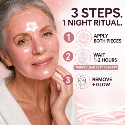 Salmon-PDRN collagen glow mask (3-pack)